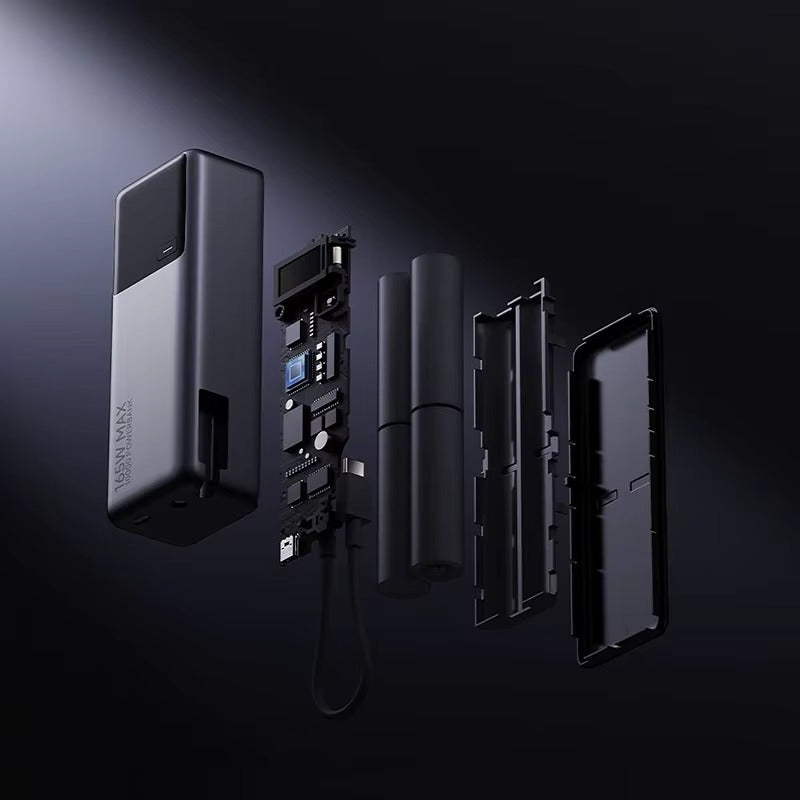 xiaomi batterie externe 165w 10000 pb1165mi cable USB C integre affichage led chargeur portable pour macbook iphone 15 xiaomi 14 pro materiel