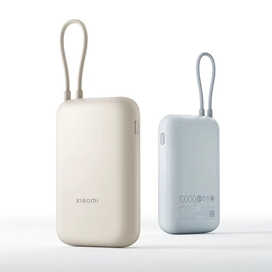 xiaomi batterie externe 22.5 10000 cable usb c integre affichage led chargeur poche avion