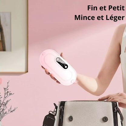 coussin chauffant crampes sans-fil portable Liberte blan boite infrarouge