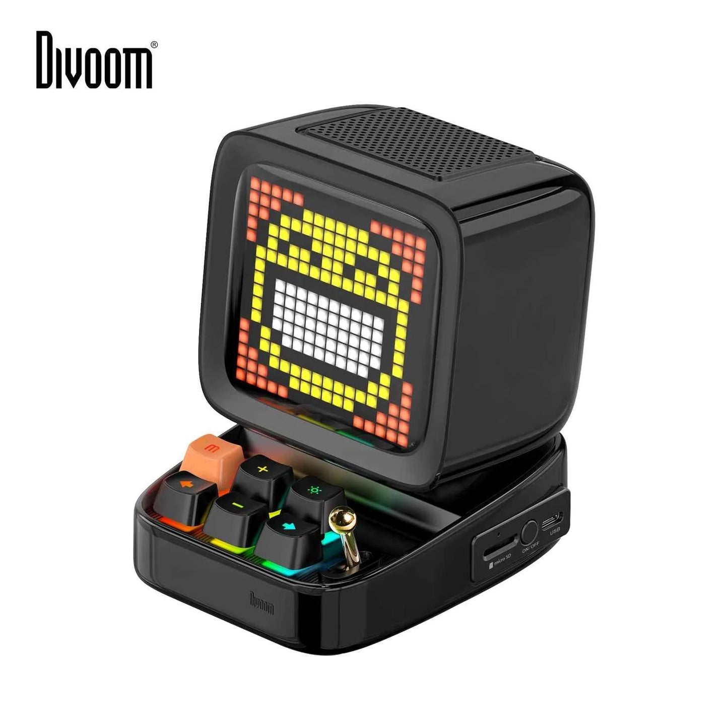divoom ditoo  haut-parleur portable Bluetooth rétro pixel art, alarme-réveil, panneau d'affichage led cadeau d anniversaire decoration de la maison