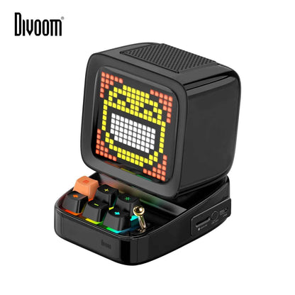 divoom ditoo  haut-parleur portable Bluetooth rétro pixel art, alarme-réveil, panneau d'affichage led cadeau d anniversaire decoration de la maison