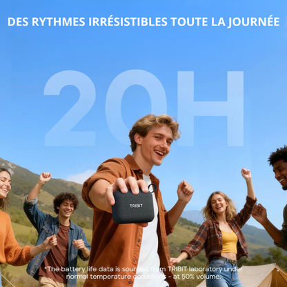 enceinte mini sans-fil portable bluetooth waterproof tribit pocketgo flexible besoins ultra-leger
