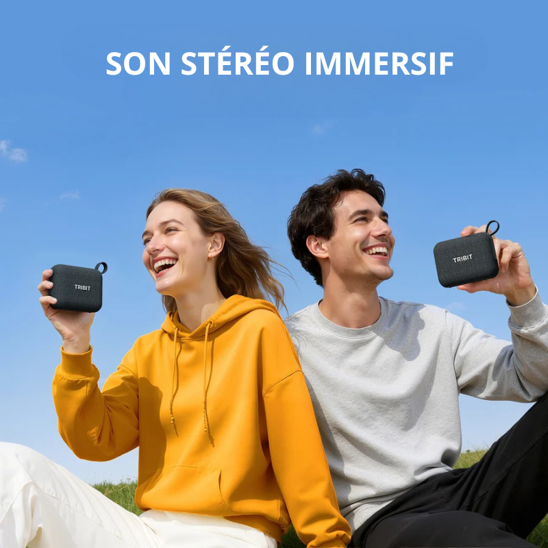 enceinte mini sans-fil portable bluetooth waterproof tribit pocketgo flexible besoins ultra-leger