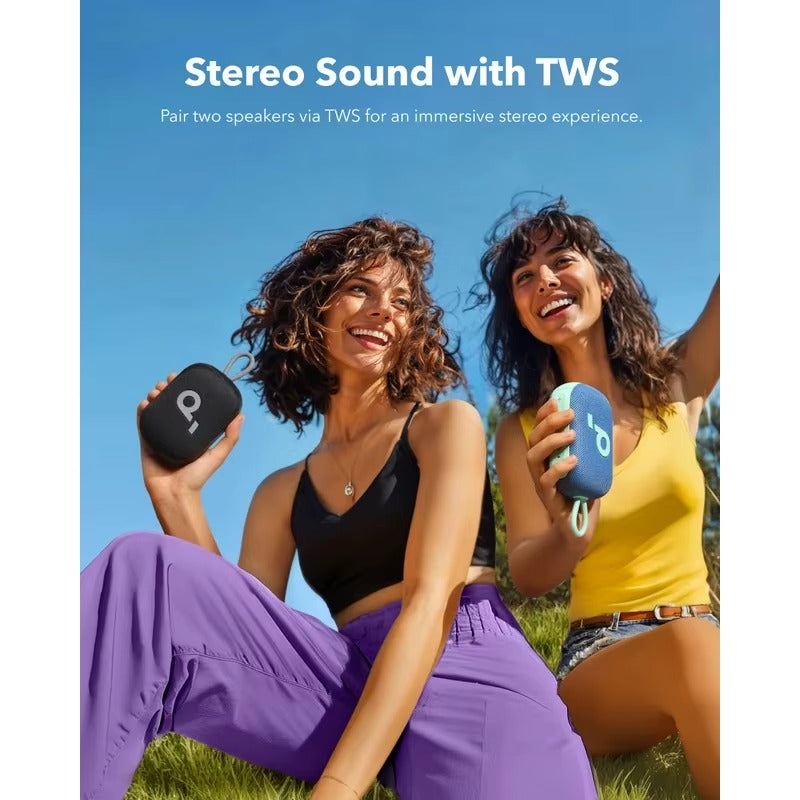 Soundcore Select Haut-parleur Bluetooth 4 Go, ultra portable, jusqu'à 20 heures de lecture, étanche IP67 et anti-poussière