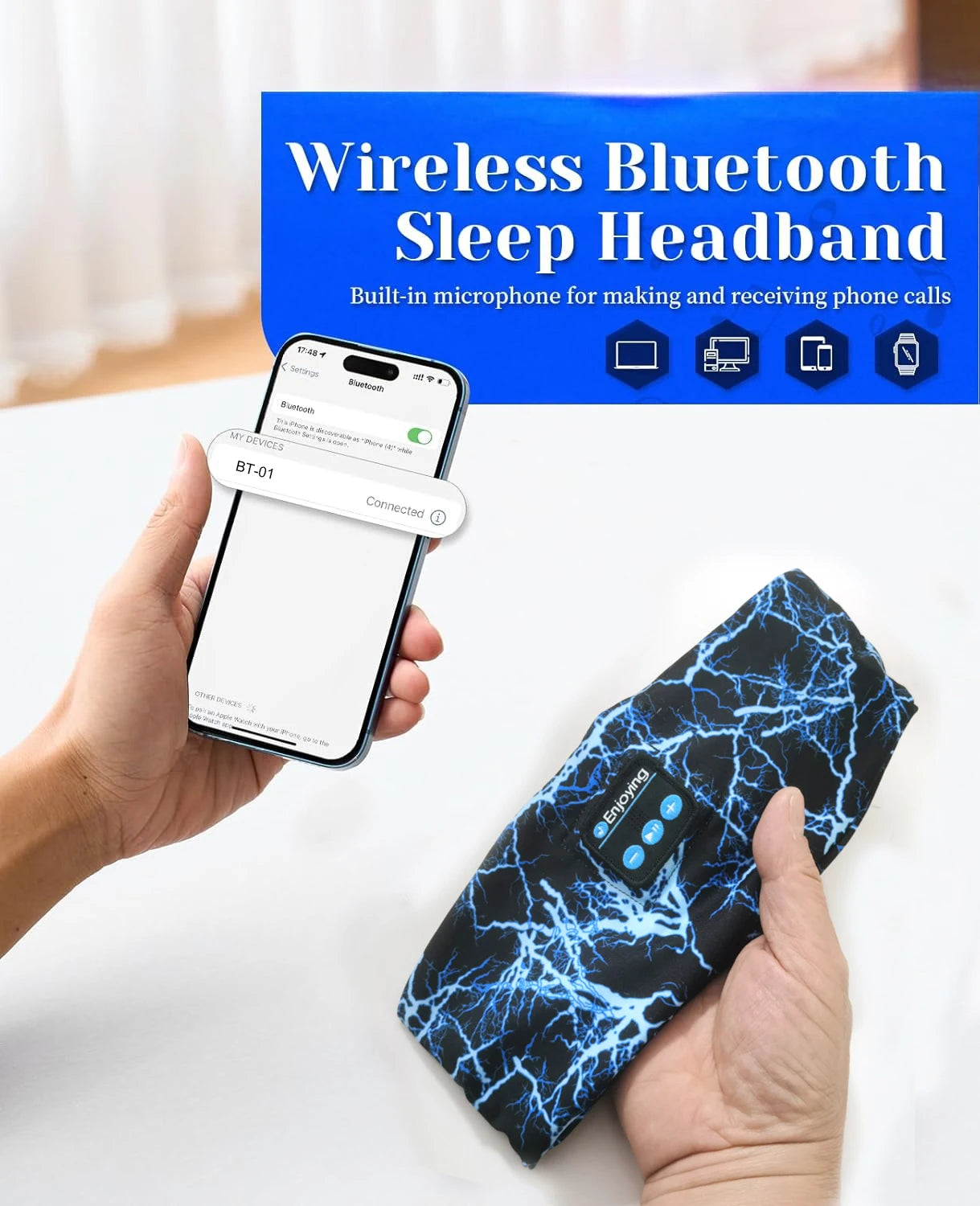 Écouteurs sans-Fil Bluetooth Beandeau de Sport | Music