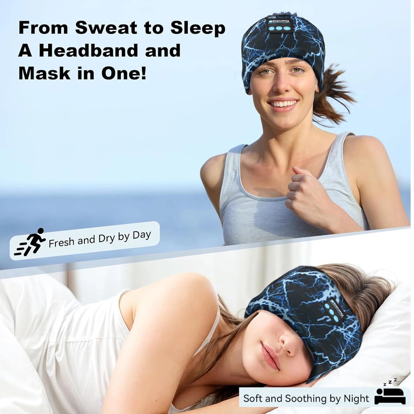 Écouteurs sans-Fil Bluetooth Beandeau de Sport | Music