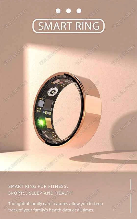 Anneau intelligent 2025 Smartring surveillance de la santé IP68 étanche Modes multi-sports Bluetooth traqueur de sommeil doigt smartring pour hommes
