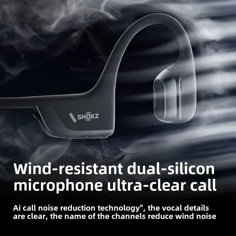 SHOKZ OpenRun Pro 2 Bone Conduction Bluetooth Headphones - Clear Sound and Optimal Comfort