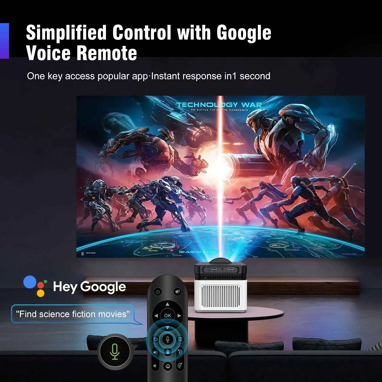 Magcubic-Projecteur HY450 à jet ultra court, avec décalage automatique 1080P 8K, mise au point électronique 900 ANSI WiFi6 BTAllemands Allwinner H716 Voice