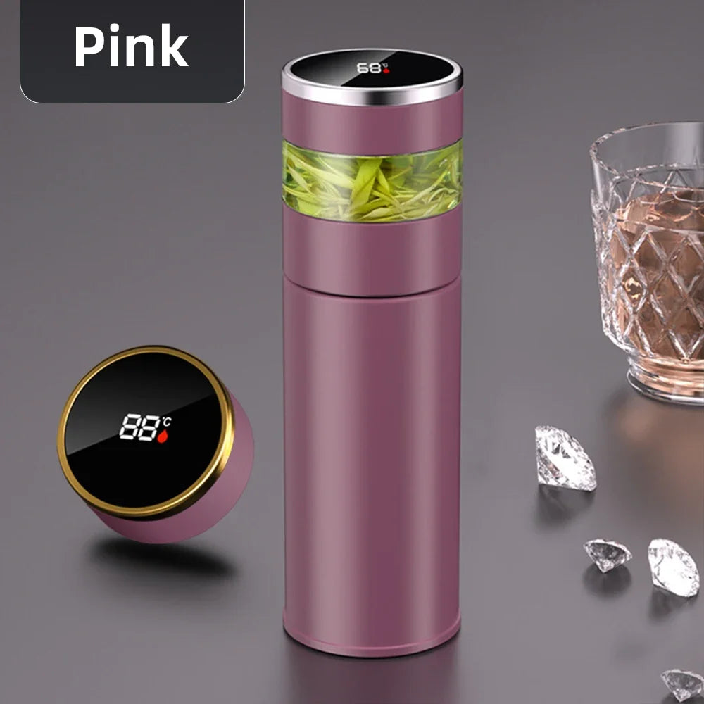 Smart Thermos with Temperature Indicator | Stainless Steel with LED Display 
