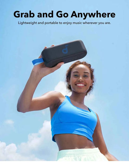 Soundcore Select 3 Haut-parleur extérieur, 16 W, technologie BassUp, autonomie de 20 heures, étanche IPX7