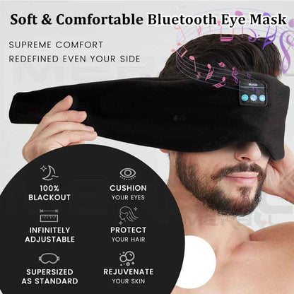Casque Bluetooth masque pour le sommeil voyage masque de sommeil portable jeu de musique casque de sommeil réglable masque pour les yeux de musique pour le sommeil