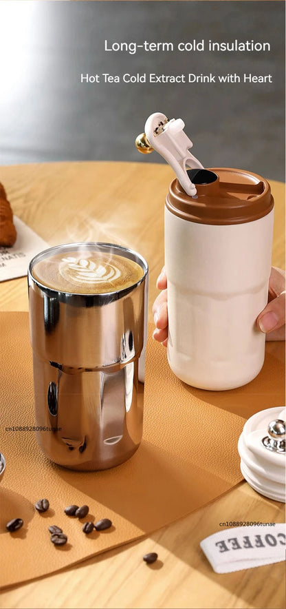 Stainless Steel Coffee Mug with Smart Digital Display | LED