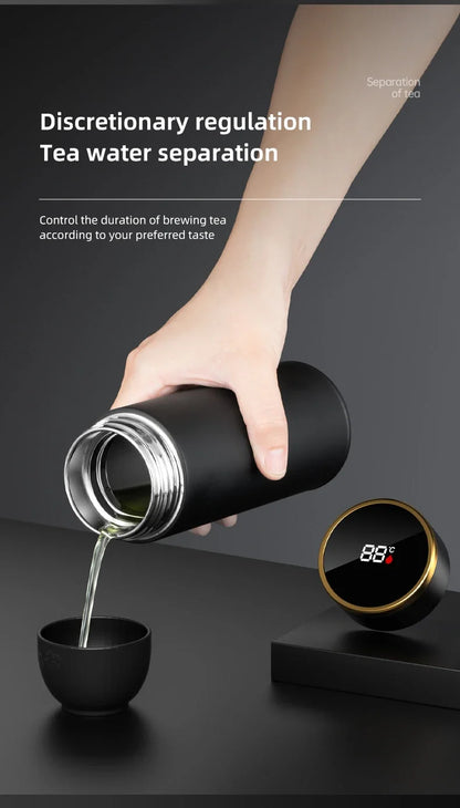 Smart Thermos with Temperature Indicator | Stainless Steel with LED Display 