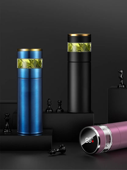Smart Thermos with Temperature Indicator | Stainless Steel with LED Display 