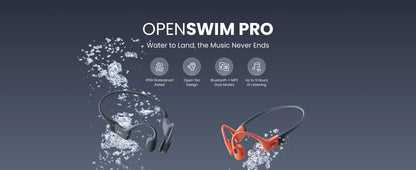 SHOKZ OpenSwim Pro os son sport casque sans fil écouteurs Bluetooth 5.4 IP68 étanche suppression du bruit Micros 9 heures