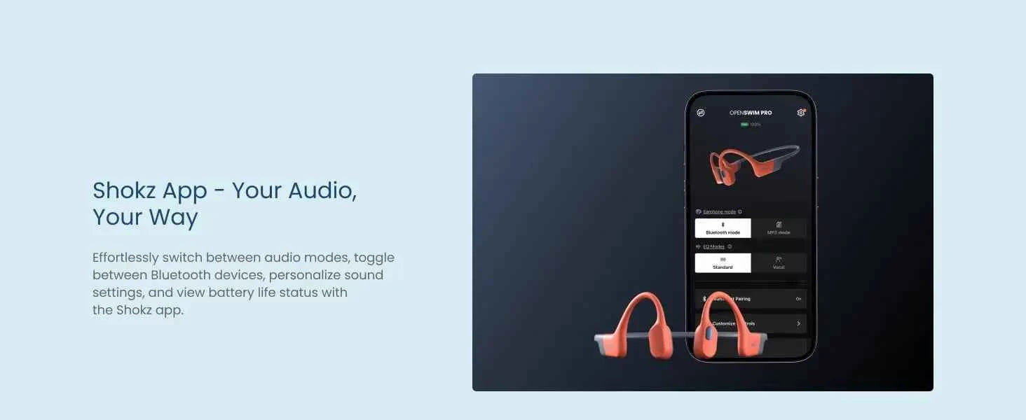 SHOKZ OpenSwim Pro os son sport casque sans fil écouteurs Bluetooth 5.4 IP68 étanche suppression du bruit Micros 9 heures