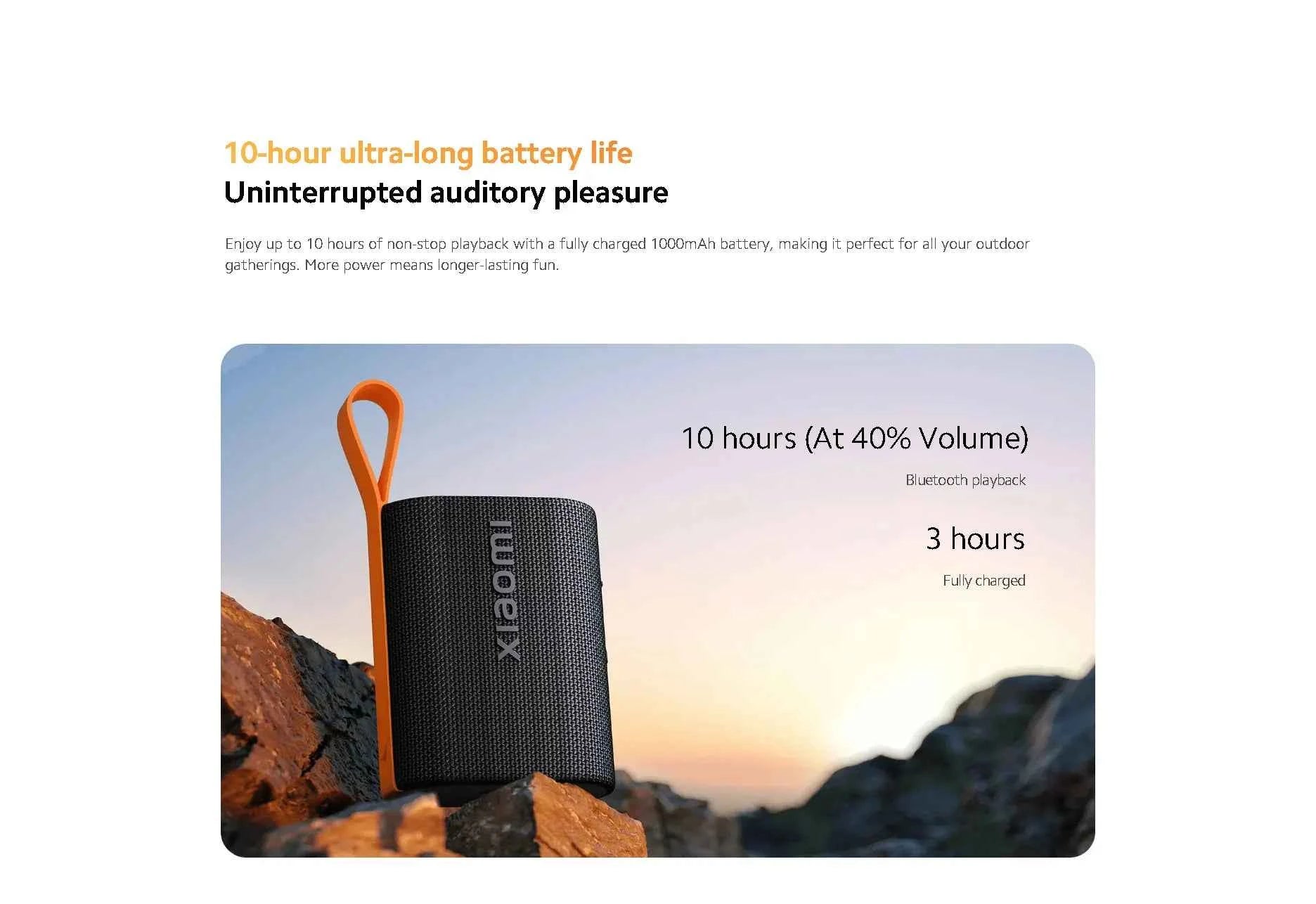 Xiaomi Sound Pocket Version mondiale Bluetooth 5.4 haut-parleur Portable IP67 TWS stéréo Combo avec batterie Ultra longue durée de vie de 10 heures