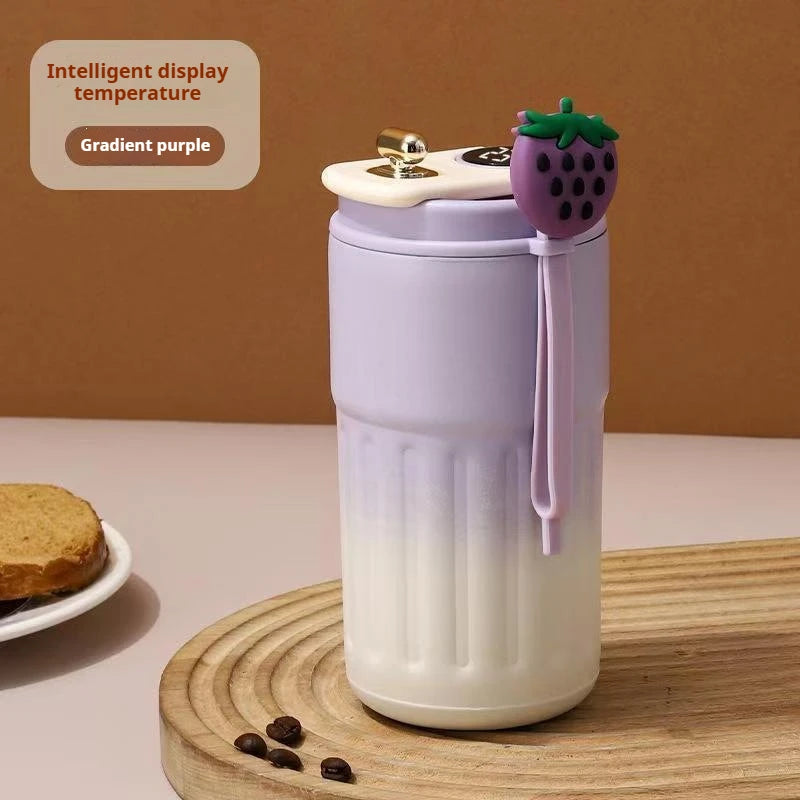 Stainless Steel Coffee Mug with Smart Digital Display | LED