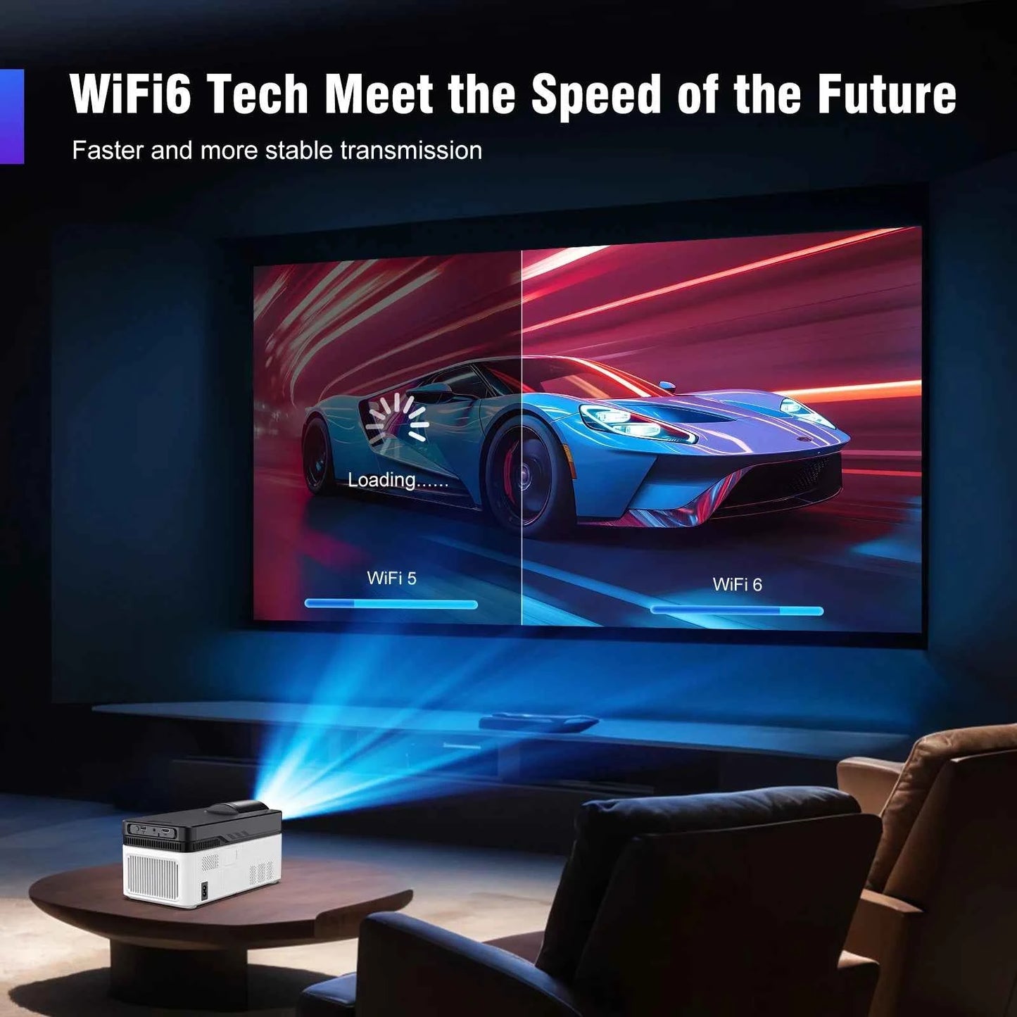 Magcubic-Projecteur HY450 à jet ultra court, avec décalage automatique 1080P 8K, mise au point électronique 900 ANSI WiFi6 BTAllemands Allwinner H716 Voice