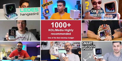 Divoom Ditoo – haut-parleur Portable Bluetooth rétro Pixel Art, alarme-réveil, panneau d'affichage LED, cadeau d'anniversaire, décoration de la maison