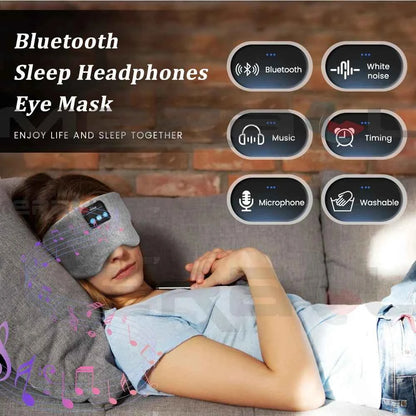 Casque Bluetooth masque pour le sommeil voyage masque de sommeil portable jeu de musique casque de sommeil réglable masque pour les yeux de musique pour le sommeil