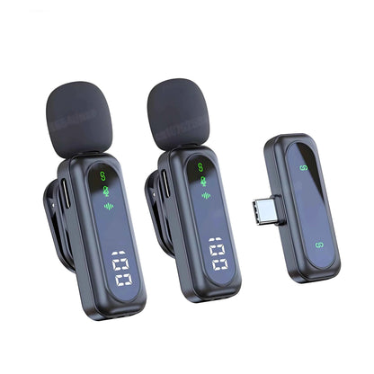 Microphone Lavalier magnétique sans fil, Portable, réduction du bruit, enregistrement Audio, type-c, pour iPhone15 16, Android, PC en direct