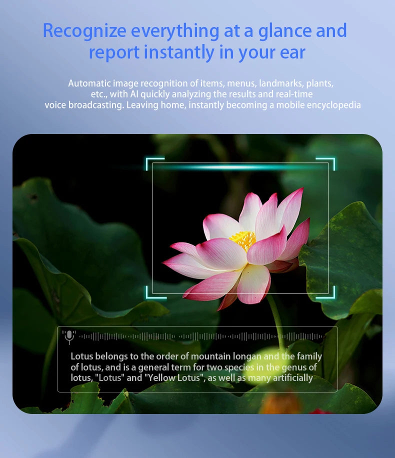 Blackview BV100 Lunettes intelligentes Bluetooth AI avec caméra d'enregistrement vidéo 8MP, lunettes de soleil avec traduction en temps réel, WiFi et BT 5.4