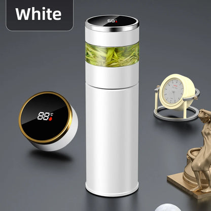 Smart Thermos with Temperature Indicator | Stainless Steel with LED Display 