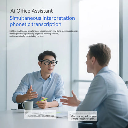 Blackview BV100 Lunettes intelligentes Bluetooth AI avec caméra d'enregistrement vidéo 8MP, lunettes de soleil avec traduction en temps réel, WiFi et BT 5.4