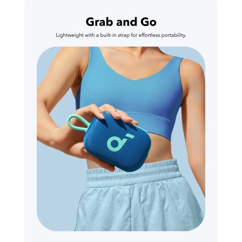 Soundcore Select Haut-parleur Bluetooth 4 Go, ultra portable, jusqu'à 20 heures de lecture, étanche IP67 et anti-poussière