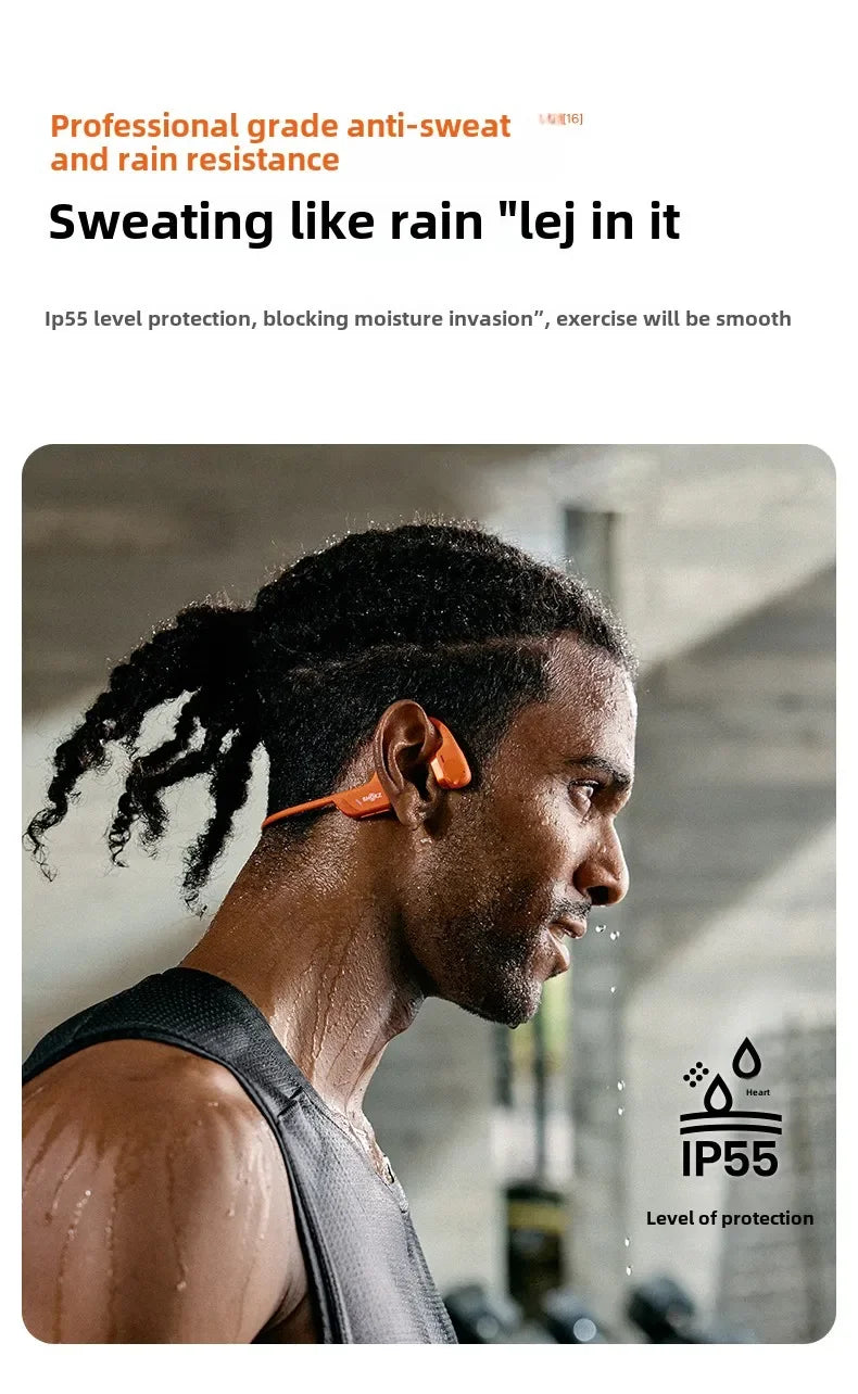 SHOKZ OpenRun Pro 2 Bone Conduction Bluetooth Headphones - Clear Sound and Optimal Comfort