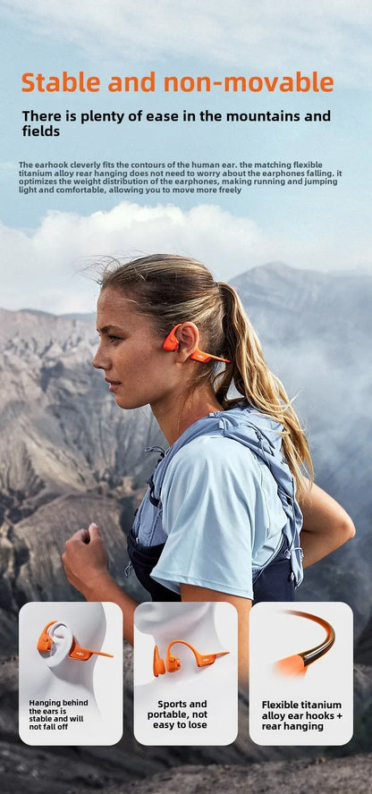 SHOKZ OpenRun Pro 2 Bone Conduction Bluetooth Headphones - Clear Sound and Optimal Comfort