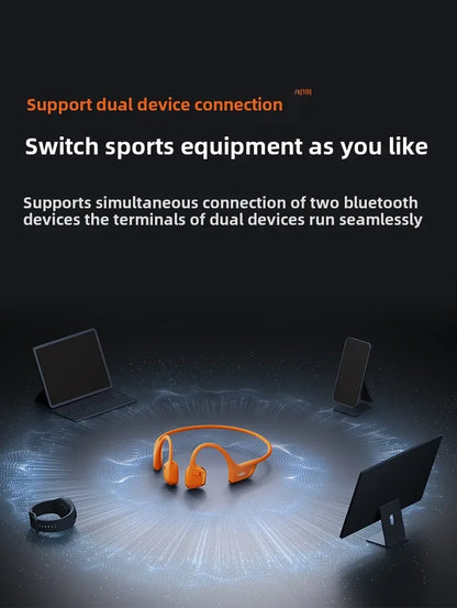 SHOKZ OpenRun Pro 2 Bone Conduction Bluetooth Headphones - Clear Sound and Optimal Comfort