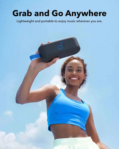 Soundcore Select 3 Haut-parleur extérieur, 16 W, technologie BassUp, autonomie de 20 heures, étanche IPX7