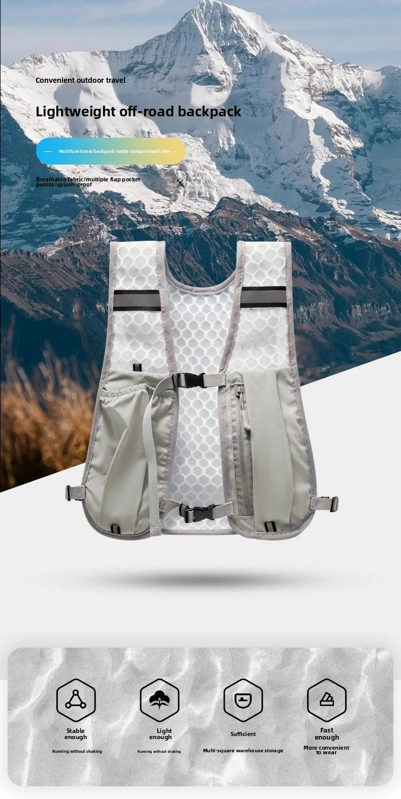 Lightweight storage vest