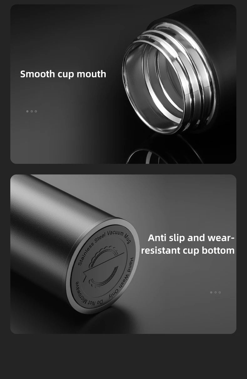 Smart Thermos with Temperature Indicator | Stainless Steel with LED Display 