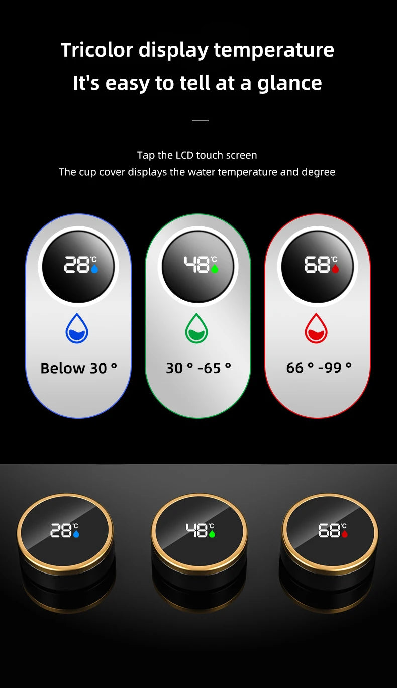 Smart Thermos with Temperature Indicator | Stainless Steel with LED Display 