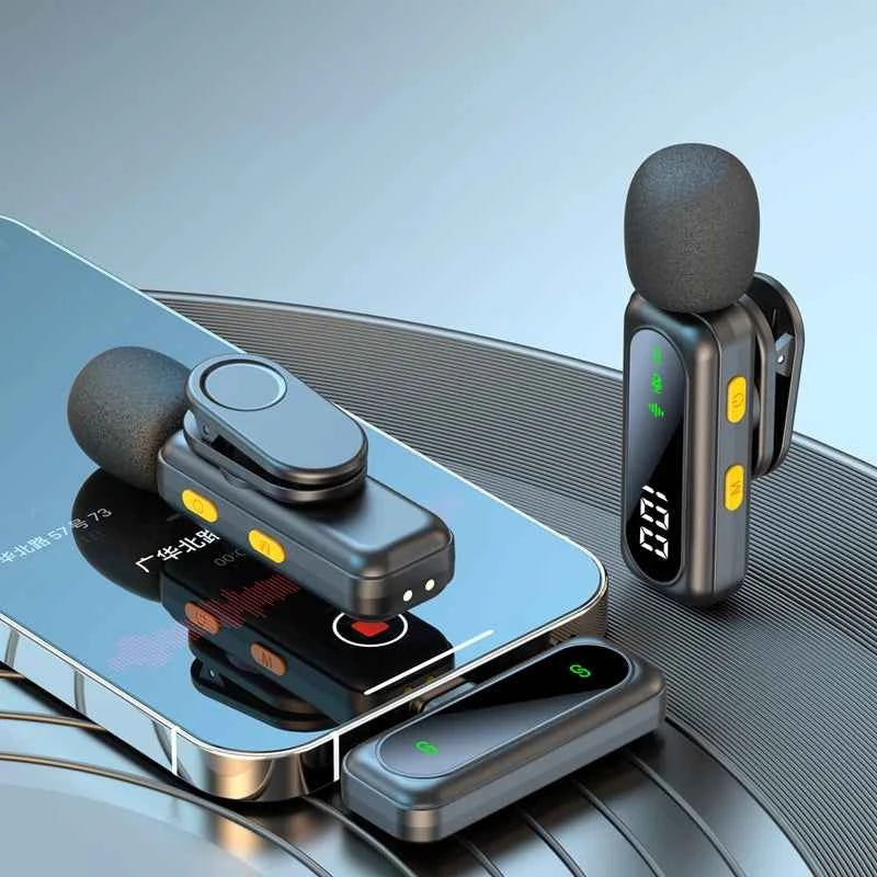 Microphone Lavalier magnétique sans fil, Portable, réduction du bruit, enregistrement Audio, type-c, pour iPhone15 16, Android, PC en direct