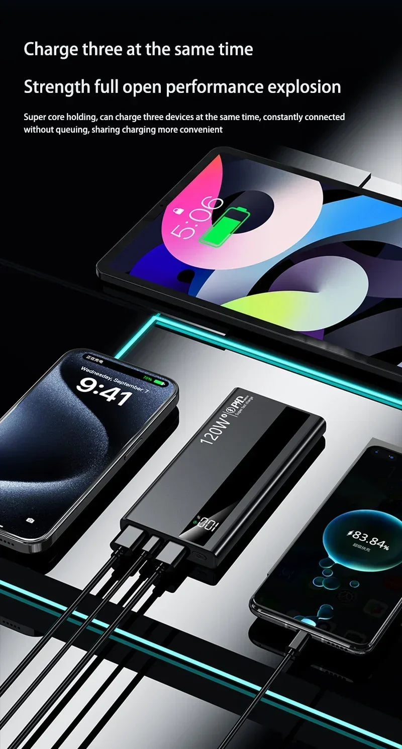 Ultra-Fast High Capacity External Battery | Xiaomi 120W 50,000mAh