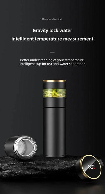 Smart Thermos with Temperature Indicator | Stainless Steel with LED Display 