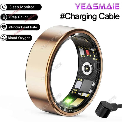 Anneau intelligent 2025 Smartring surveillance de la santé IP68 étanche Modes multi-sports Bluetooth traqueur de sommeil doigt smartring pour hommes