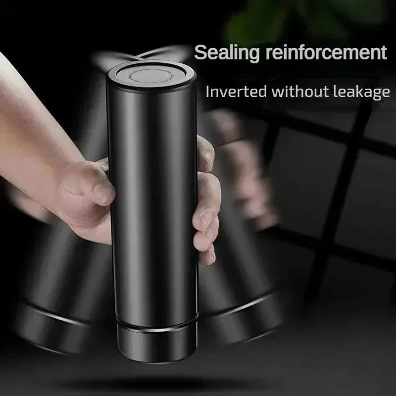 thermos intelligent inoxidable affichage numerique led bouteille tasse acier 3 variants sealing