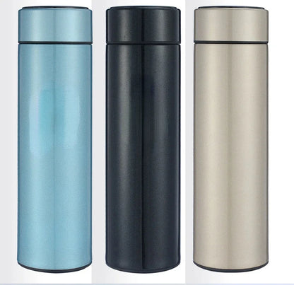 thermos intelligent inoxidable affichage numerique led bouteille tasse acier 3 variants sealing