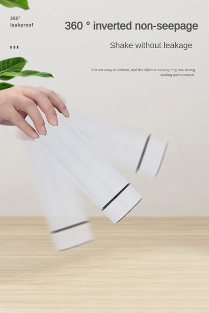 thermos intelligent inoxidable affichage numerique led bouteille tasse acier 3 variants sealing real material 360