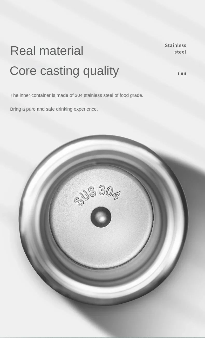 thermos intelligent inoxidable affichage numerique led bouteille tasse acier 3 variants sealing real material