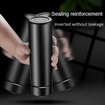 thermos intelligent inoxidable affichage numerique led bouteille tasse acier 3 variants sealing real material 360 touch sense