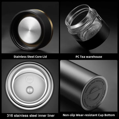 Smart Thermos with Temperature Indicator | Stainless Steel with LED Display 