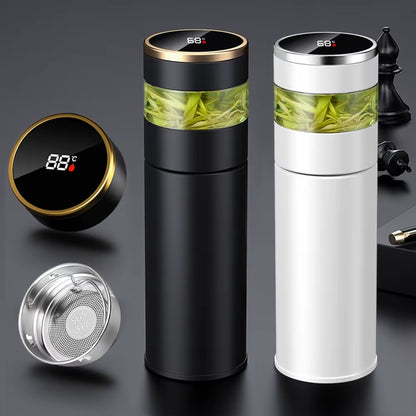 Smart Thermos with Temperature Indicator | Stainless Steel with LED Display 