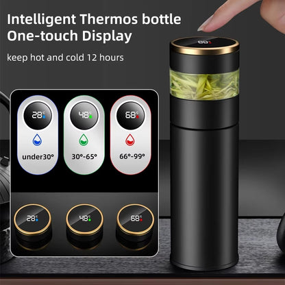 Smart Thermos with Temperature Indicator | Stainless Steel with LED Display 